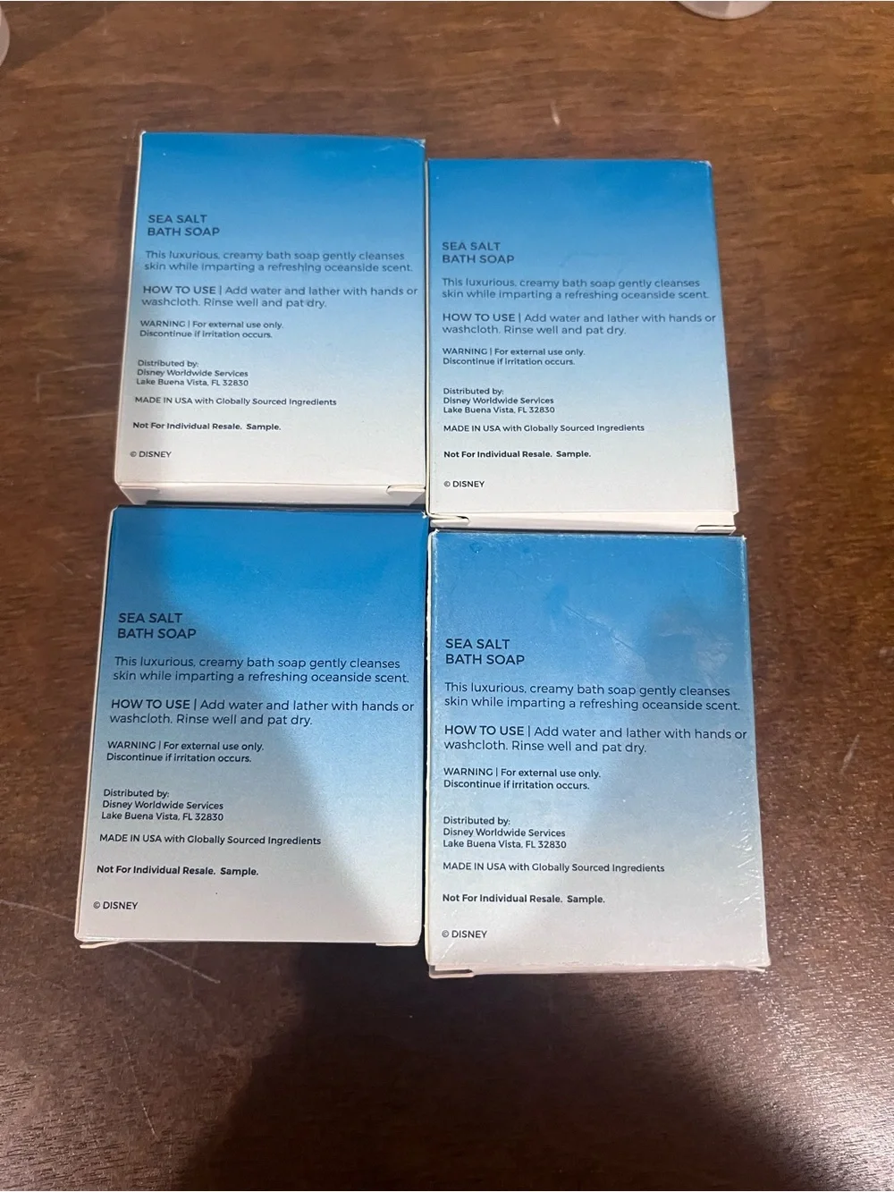 Disney Resorts H2O lotion and soap
